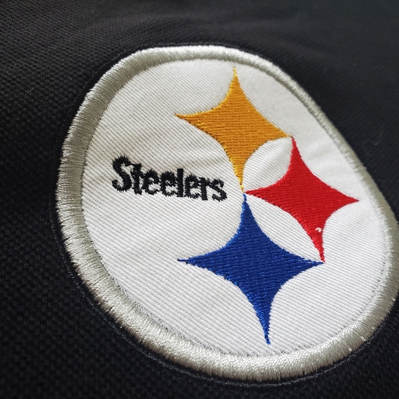 Klew Pittsburgh Steelers rugby long sleeve polo. - Picture 2 of 5